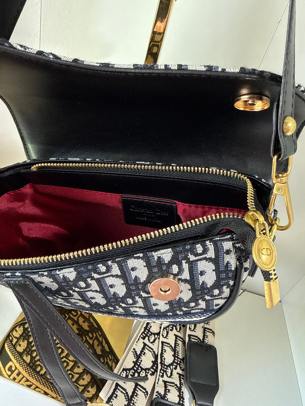 Dior Saddle azul